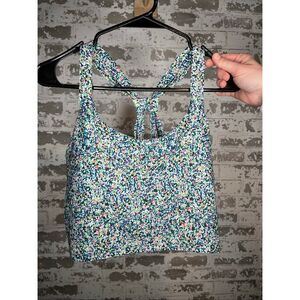 Sage | women floral padded sports bra